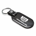 Ipick Image Made For Jeep Wrangler 100 Real Black Carbon Fiber Tag Style Key Chain