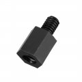 Uxcell M4x8mm 6mm Male-female Hex Nylon Pcb Motherboard Spacer Standoff For Fpv Drone Quadcopter Computer Circuit Board Black