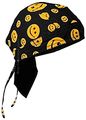 Smiley Face Doo Rag Bandana Black Skull Cap Mens Womens Happy 