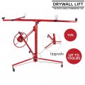 11ft Drywall Lifts Panel Hoist Dry Wall Rolling Caster Lifter Heavy Duty Sheetrock Lift Jack Construction Tools With Adjustable