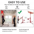 11ft Drywall Lifts Panel Hoist Dry Wall Rolling Caster Lifter Heavy Duty Sheetrock Lift Jack Construction Tools With Adjustable