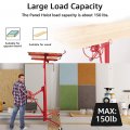 11ft Drywall Lifts Panel Hoist Dry Wall Rolling Caster Lifter Heavy Duty Sheetrock Lift Jack Construction Tools With Adjustable