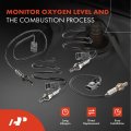 A-premium O2 Oxygen Sensor Compatible With Nissan Frontier 2000 3 3l Manual Transmission Upstream And Downstream 4-pc Set