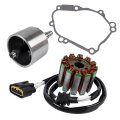 Geluoxi Charging Coil Stator Flywheel With Gasket Replacement For Yamaha Yzf R1 2004-2008