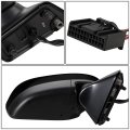 Ni1321279 Factory Style Passenger Right Side Mirror Manual Folding Power Adjust Heated Glass Compatible With Quest 11-16 Paint