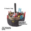Clc Custom Leathercraft 1148 Drawstring Bucket Bag 18 Pocket Black