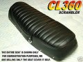 New Replacement Seat Cover Fits Cl360 K0-k1 1974-75 Honda Cl 360 Scrambler 165
