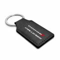 Ipick Image Compatible With Dodge Challenger Rectangular Black Leatherette Key Chain