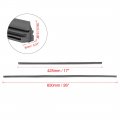 X Autohaux 4pcs 425mm 650mm 17 26 8x10mm 3 Section Car Windshield Wiper Blade Refill