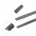 Uxcell Double Cut Grade High Carbon Hardened Steel Half Round Flat Mill File Set With Rubber Hand Grip Handle 6-inch