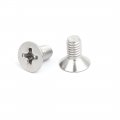 Uxcell M4x8mm 316 Stainless Steel Phillips Countersunk Bolt Machine Screw 40pcs