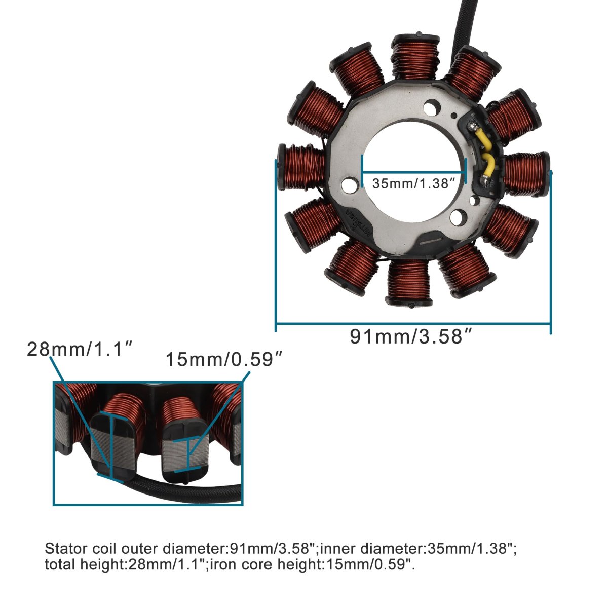 Motorcycle Generator Stator Coil Replacement For Gixxer 155 Sf150 Gsx150l6 R150rf Q Gsx R150rfx Part 32101 34j00 34j10