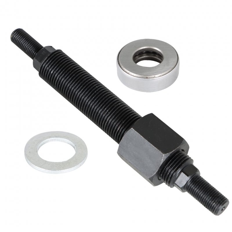 66515 Harmonic Balancer Installer Tool Puller Replacement For Sbc Bbc 5 8in-16 7 16in-16 Threaded Black Steel