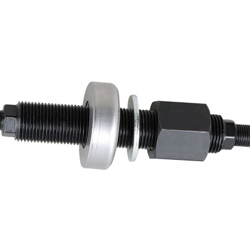 66515 Harmonic Balancer Installer Tool Puller Replacement For Sbc Bbc 5 8in-16 7 16in-16 Threaded Black Steel