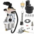 Anxingo 13200-43f00 Carburetor Replacement For Suzuki Alt50 Jr50 Lt-a50 Lt50 With 44300-24b00 Fuel Tank Petcock Switch Valve