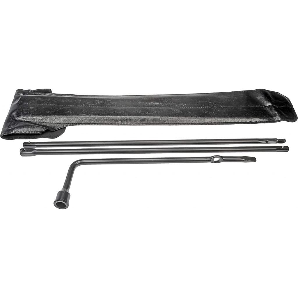 Spare Tire And Jack Tool Kit For Oldsmobile Bravada 1996 To 2004 Steel Lug Wrench With 3 Extension Arms Vinyl Pouch Replaces