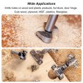 Uxcell Tungsten Carbide Forstner Drill Bit Set 23mm 24mm Woodworking Wood Hole Opener Hinge Drilling Boring Cutter