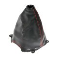 Shift Boot For Honda Civic 2008 2009 2010 2011 Automatic Transmission Black Rubber With Red Stitch Conical Shape Replaces 