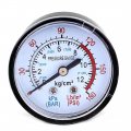 Uxcell 13mm 1 4bsp Male Thread Water Air Compressor Pressure Gauge Meter