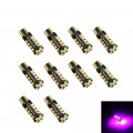 10x T10 Pink 38smd-2835 Led W5w Wedge Side Plug In Style High Light Lamp Bulb 12v 