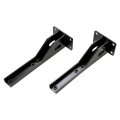 Kuafu Rear Bumper Bracket Compatible With 1986-2001 Jeep Cherokee Xj Black Alloy Steel 2 Pcs