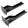 Kuafu Rear Bumper Bracket Compatible With 1986-2001 Jeep Cherokee Xj Black Alloy Steel 2 Pcs