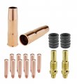 Mig Gun Consumables Kit For Lincoln Magnum 200 250 And Tweco 2-52 Diffuser 32 Insulator Heavy-duty Tip 0 045 22 Nozzle 5 8 