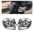Motorcycle Chrome L R Lower Cowl Covers For 2018 2019 2020 Honda Goldwing 1800 Gl1800 Hood Abs Plastic Pair 