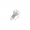 Uxcell 4 -40x1 4inch Phillips Flat Countersunk Head Screws 50pcs