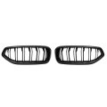 Front Hood Bumper Grille For Bmw Z4 G29 2018-2024 No 51138091295 51138091296 Kidney Grill Double Slat Gloss Black 1 Pair 