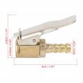 X Autohaux 2pcs 6mm Locking On Tire Chuck Clip Air Inflator Compressor Pump Adapter Connect Accessories For Vehicle