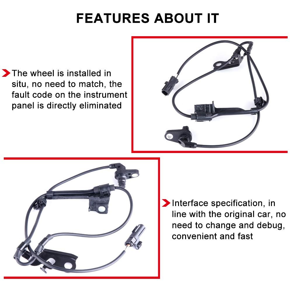 Front Left Abs Wheel Speed Sensor Als2315 89543 02090 For 2009 2013 Toyota Corolla And Matrix
