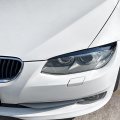 Hdirect 2pcs Auto Headlight Eyebrow Cover Trim Car Decoration Eyelids Compatible With Bmw 3 Series E92 E93 Lci 2010-2012 Glossy