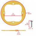 Caltric 50 Deck Spindle Reinforcement Ring Compatible With Troy Bilt Tb2 Horse Mustang Xp Rzt 50
