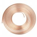 X Autohaux 5 16 Car Brake Line Tubing 25ft Coil For Hydraulic Braking Systems And Transmission System Copper Tone