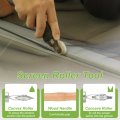 Screen Repair Kit 0 2 X 32 8 Ft Window Spline With Roller Tool And Removal Hook For Patio Door Mesh Install Replace Black