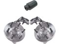 Front Wheel Hub Bearing Assembly And Socket Kit 3 Piece With 32mm Axle Nut For 1998-2003 Dodge Durango 4wd 