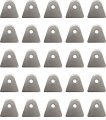 Flat Body Mounting Tabs 1 8 In Thick 4 Hole Steel Tab 25 Pack 