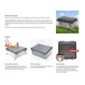 Fydun Electrical Junction Box Transparent Cover Weatherproof Enclosure Diy Sprinkler Lighting Control Grey