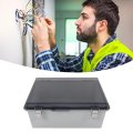 Fydun Electrical Junction Box Transparent Cover Weatherproof Enclosure Diy Sprinkler Lighting Control Grey 