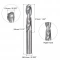 Uxcell Solid Carbide Drill Bit 6 4mm 0 252 Yg6x C3 Micro-grain Tungsten Jobber Twist Bits Straight Shank For Drilling Stainless