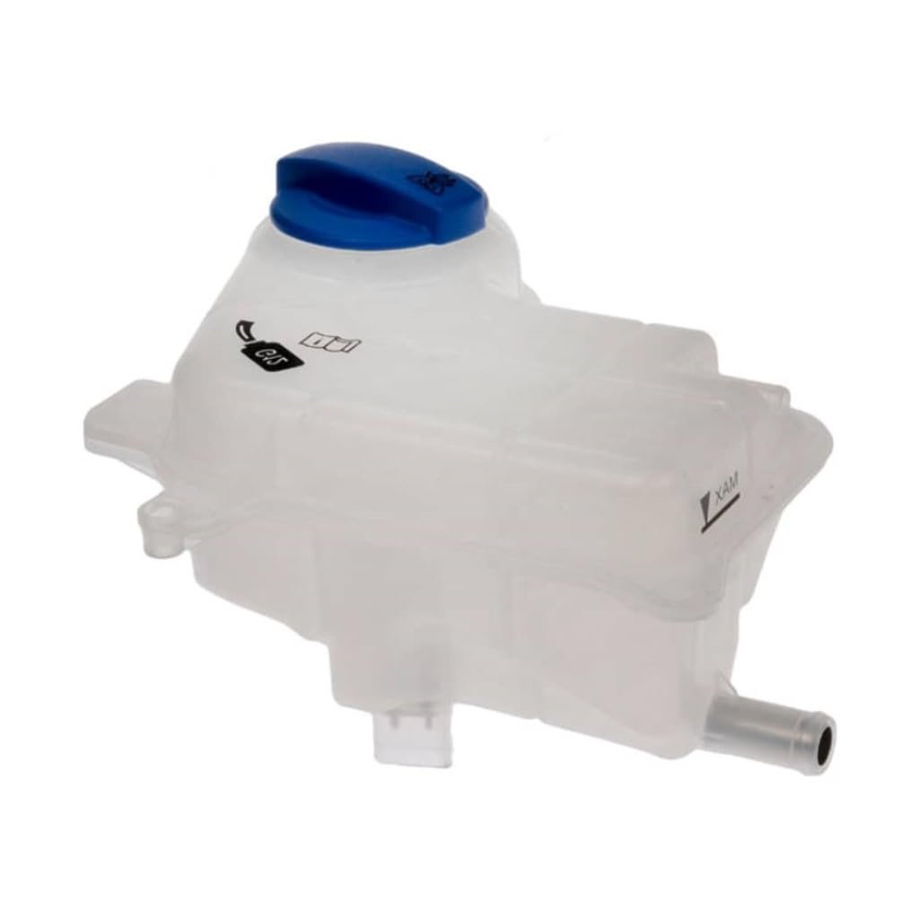 Pressurized Coolant Reservoir For Audi A4 2002 2003 2004 2005 White Plastic With Spring Loaded Twist Cap Fits 8e0121403a