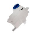 Pressurized Coolant Reservoir For Audi A4 2002 2003 2004 2005 White Plastic With Spring Loaded Twist Cap Fits 8e0121403a 