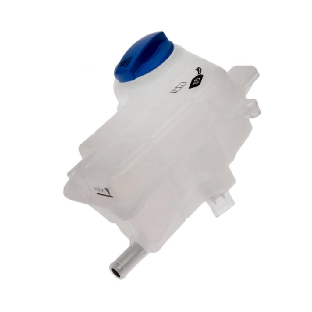 Pressurized Coolant Reservoir For Audi A4 2002 2003 2004 2005 White Plastic With Spring Loaded Twist Cap Fits 8e0121403a