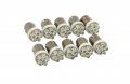 Ba9s Led Bulb 6-led Cool White 12v T10 T5 Auto Map Dome Accessory Set Of 10 