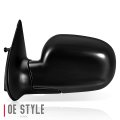Hy1320143 Factory Style Driver Left Side Mirror Power Folding Adjust Heated Glass Compatible With Santa Fe 03-04 Paint To Match
