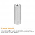 Uxcell M12 X 1 75-pitch 60mm Length Coupling Nuts 2pcs 304 Stainless Steel Metric Hex Rod