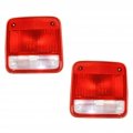 Chevy G10 G20 1985-1995 Tail Light Assembly Driver And Passenger Side Pair Lens Housing Replacement For Gm2800101 Gm2801101  