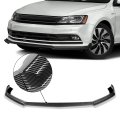 Auto Dynasty 3pcs Stp-style Paintable Car Front Bumper Lip Spoiler Splitter Body Kit Compatible With Vw Jetta Non Gli Models
