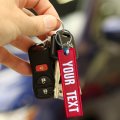 Mvcen Custom Key Tag Personalizedchain Embroidery Car Chain Double-side Customized Keychain For Key Backpack Motorcyclestom Key